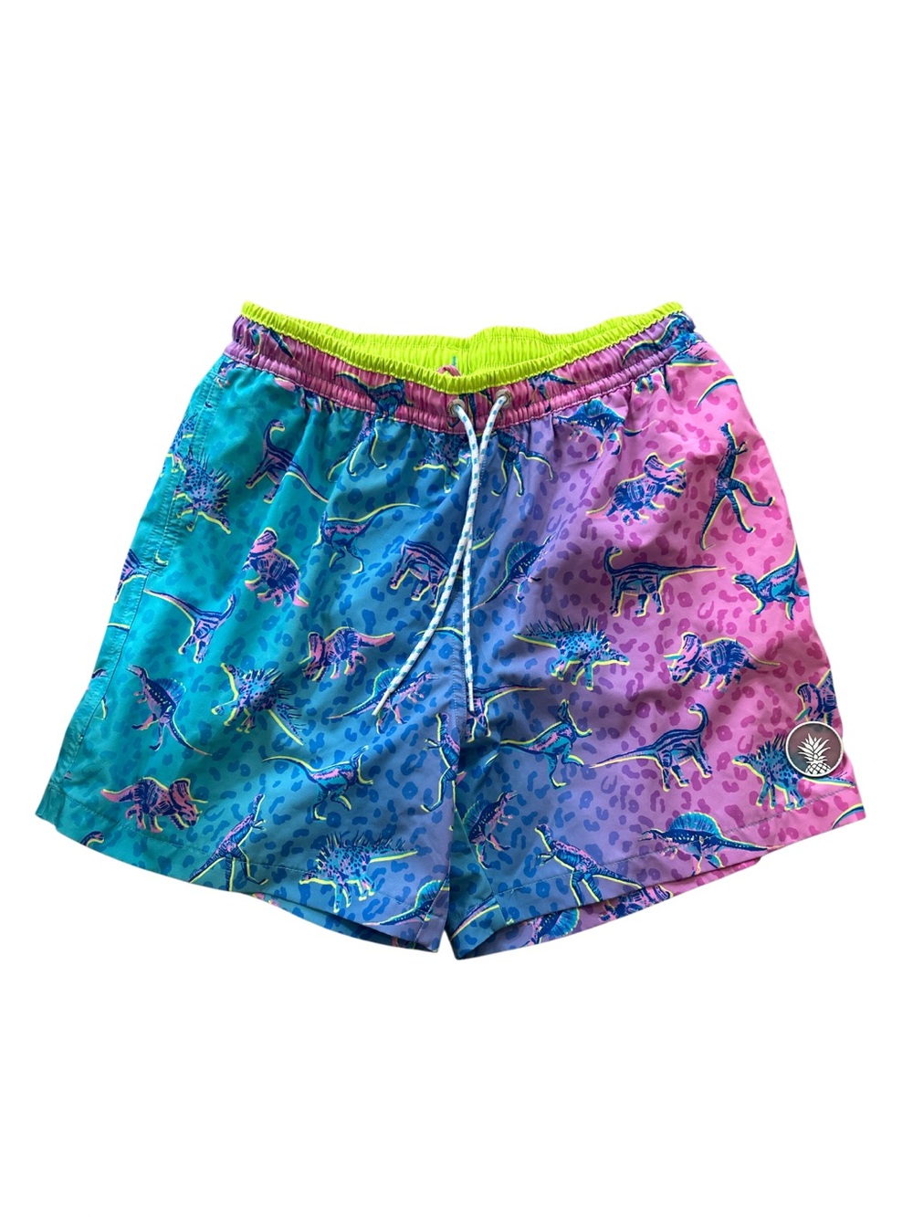 Chubbies Dino Print Swim Trunks - size M 5.5” inseam